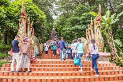 Dress respectfully when visiting temples